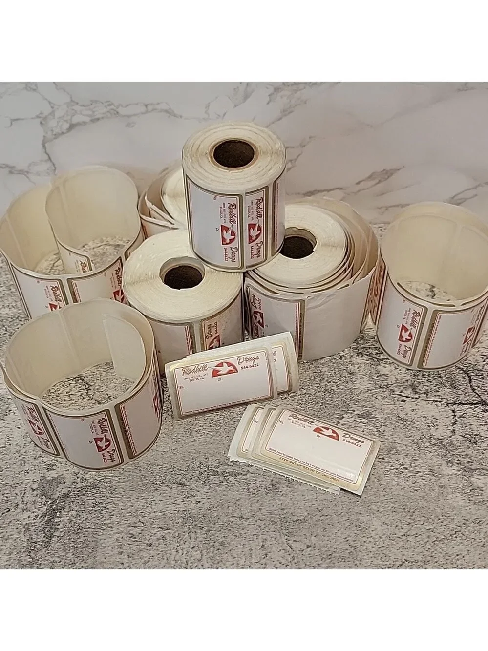 Vintage prescription labels